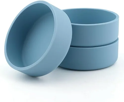 Miniatura 8 de Molde de huevo para freidora de aire, paquete de 3, tazas de silicona para mordeduras de huevo, 3.94 pulgadas de diámetro x 1.38 pulgadas de alto, 6