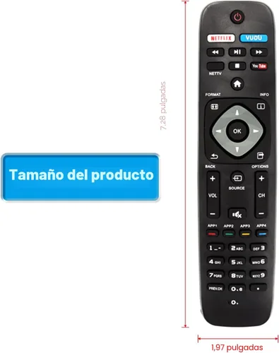 Miniatura 4 de NH500UP - Nuevo control remoto reemplazado compatible con PHILIPS TV 55PFL5601/F7 55PFL5901 55PFL5901/F7 55PFL6900 55PFL6900/F7 65PFL8900