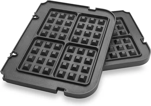 Placas de gofres solo para Cuisinart Griddler GR-4N, GR-5B, GR-6 y GRID-8N Series, revestimiento antiadherente para hornear placas de gofres por
