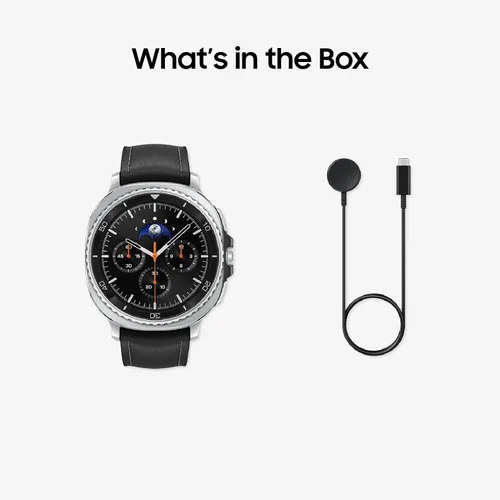 Miniatura 11 de Samsung Galaxy Watch 8 Classic (2025) - Reloj inteligente Bluetooth de 46 mm + tarjeta de regalo, diseño de cojín, bisel giratorio, botón rápido
