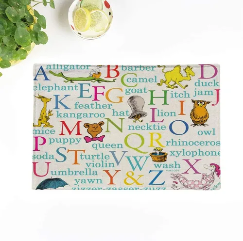 Miniatura 11 de Juego de 4 manteles individuales Doodlefly unicornio tapices medievales caza The Found Mythical Creatures 18 x 12.5 pulgadas, decoración de fiestas