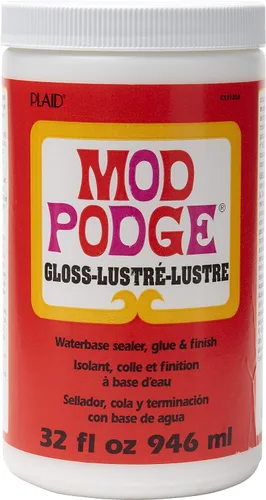 Mod Podge Sellador Brillante, Pegamento y Acabado: Solución Todo en Uno para Manualidades - Secado Rápido, Fácil de Limpiar, para Madera, Papel,