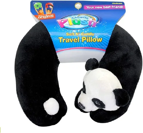 Miniatura 12 de Cloudz Almohada de cuello de viaje en avión súper suave y suave para niños, mantiene a los niños cómodos y apoyados con un amigo mientras viajan