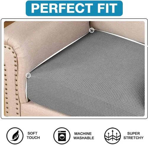 Miniatura 4 de Flamingo P Fundas de cojín elásticas de 2 piezas para sofá, fundas de cojín individuales elásticas para sofá, fundas de sofá seccionales con tela