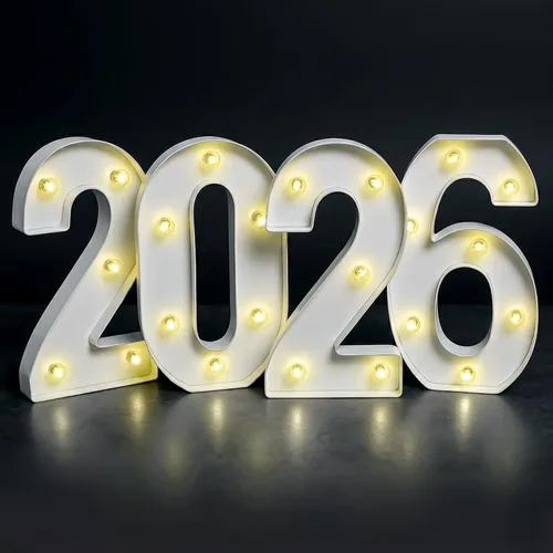 Miniatura 16 de KatchOn, Números con luz LED 2025-8.2 pulgadas, letrero iluminado 2025 Letrero luminoso de número 2025 para decoraciones de feliz graduación 2025