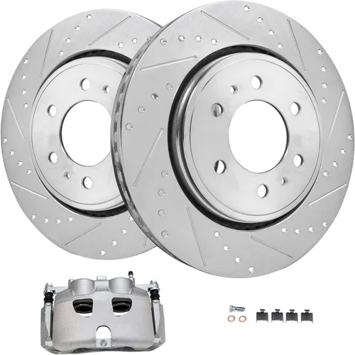 Miniatura 90 de Detroit Axle - Kit de freno delantero para Chevrolet Equinox Pontiac Torrent Suzuki XL-7, 08-10 Saturn Vue, 12-15 Captiva Sport Reemplazo 2008 2009