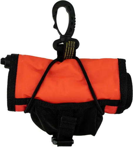Miniatura 3 de AKONA Boya de marcador de superficie prémium para buceo, buceador de señales, buceo SMB y boya para superficie, carrete de 65 pies Naranja