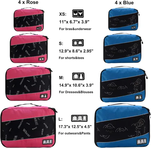 Miniatura 2 de Cubos de embalaje para bolsas de equipaje accesorios de viaje duraderos con etiqueta de ropa