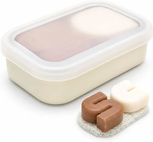 Miniatura 11 de AIDIMMING Funda de jabón de viaje de silicona mejorada a prueba de fugas, soporte de barra de champú ventilado, caja de jabón de barra grande