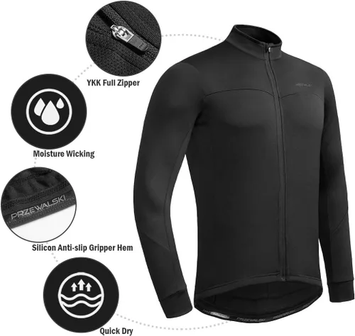 Miniatura 8 de Przewalski Chaqueta térmica de manga larga con 3 bolsillos traseros para hombre
