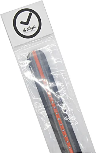 Miniatura 6 de ArtStyle Correa para reloj, de nylon, colorida, con hebilla pulida resistente.