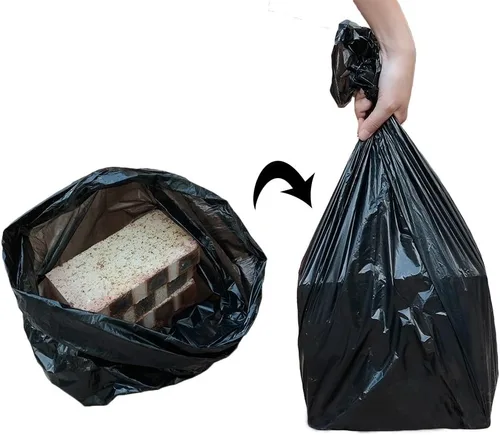 Miniatura 4 de Bolsa de basura de cocina de 10 galones, forros negros para papeleras, 170