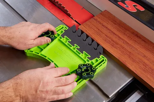 Miniatura 9 de BOW Products FeatherPRO FP1 - Guía de plumas para sierras de mesa, mesas de router y sierras de cinta - Plumas de EVA que reducen el retroceso
