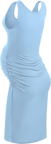 Miniatura 3 de KIM S Women's Maternity Sleeveless Dresses S-XXL, Summer Bodycon Dress for Daily or Baby Shower