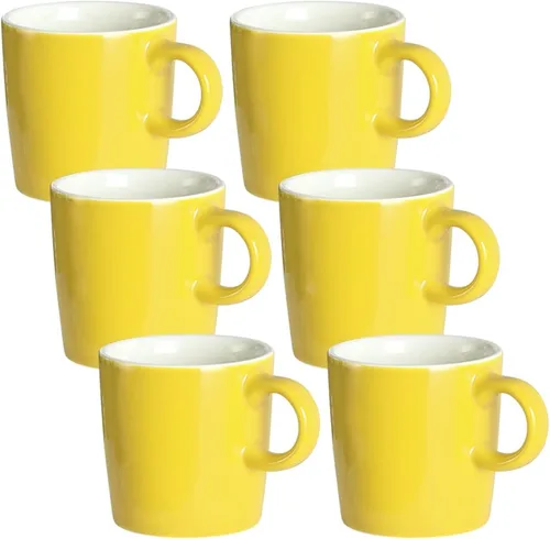 Miniatura 8 de homEdge Mini Taza de Espresso de Porcelana, 4 Onzas / 120 ml Pequeñas Tazas de Café Cerámicas Demitasse para Espresso, Té - Juego de 6, Turquesa