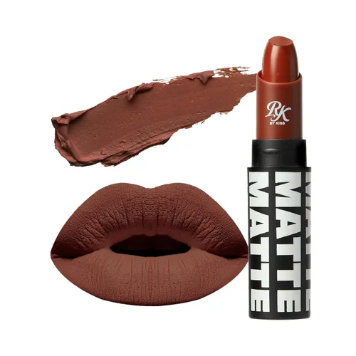 Miniatura 27 de Labial de Ruby Kisses, acabado mate, larga duración, altamente pigmentado, de aplicación suave, maquillaje de labios de cobertura total