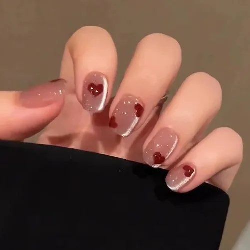 Miniatura 13 de LIGHT RAIN - Uñas a presión medianas con diseño de galaxia Andromeda, de lujo, reutilizables, de siete capas, con acabado UV, uñas postizas hechas a