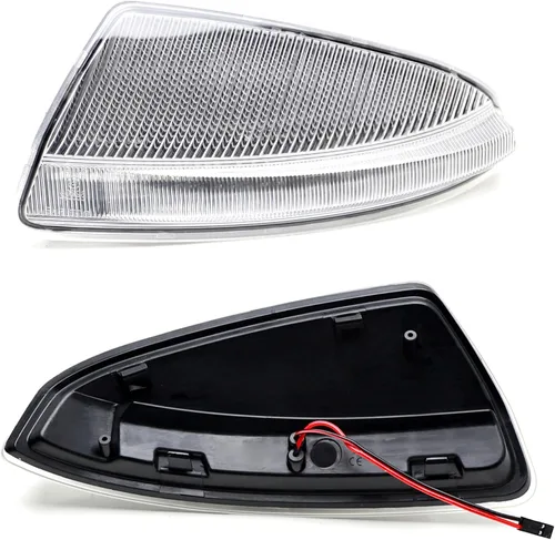 Miniatura 9 de iJDMTOY Kit de montaje de luces intermitentes con lente semirransparente y secuencial dinámica, intermitente/flujo lateral para espejo lateral