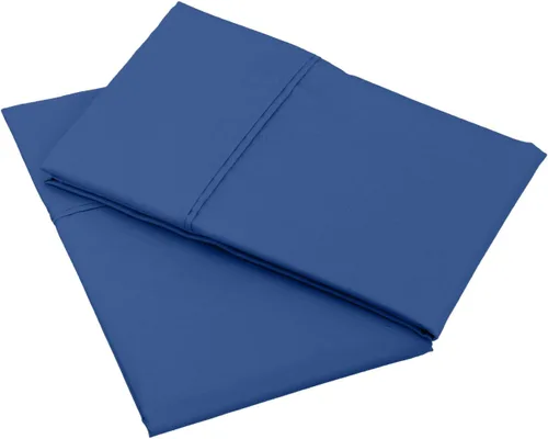 Miniatura 3 de Amazon Basics Juego de 2 fundas de almohada de 400 hilos, 100 % algodón, suaves, tejido satinado, resistentes a las arrugas, tamaño estándar, 20 x