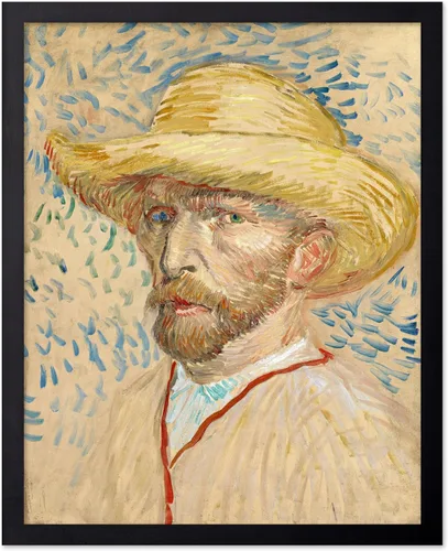 Miniatura 86 de Poster Master Póster clásico de Van Gogh, impresión impresionista vintage, regalo para artista, pintor, autorretrato, sombrero de paja, dibujo