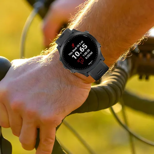 Miniatura 7 de ISABAKE Correa de reloj para Garmin Forerunner 935/945/955/965/745, pulsera de repuesto de silicona de 0.866 in para Fenix 5 Plus/Fenix 6