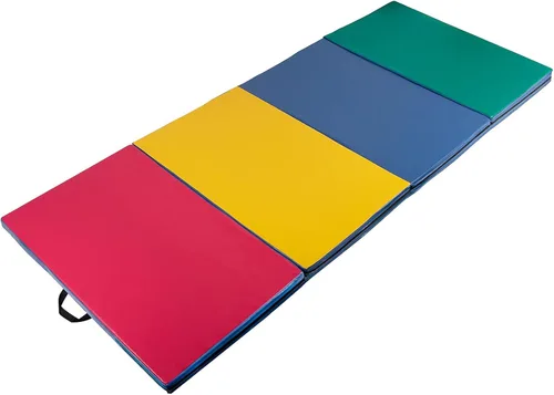 Miniatura 6 de Polar Aurora - Esterillas de gimnasia plegables de 4 pies x 10 pies x 2 pulgadas, para ejercicio aeróbico, estiramiento y yoga