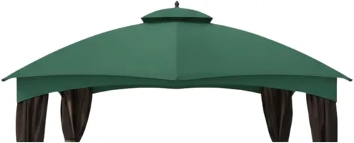 Garden Winds Cubierta superior reforzada RipLock 350 de repuesto compatible con Allen Roth modelos de cenador de 10 x 12 pies GF-12S004B, Verde