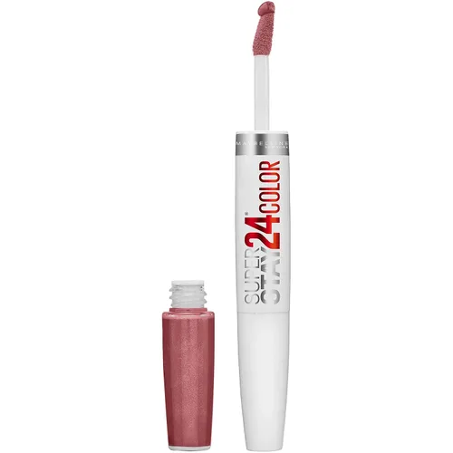 Miniatura 37 de Maybelline Super Stay 24, lápiz labial líquido de maquillaje de 2 pasos, color altamente pigmentado de larga duración con bálsamo hidratante, Merlot