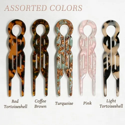 Miniatura 6 de 5 horquillas de pelo francés Prestige en forma de U para mujer, pinzas decorativas para el cabello, horquillas para peinar, pinzas de sujeción