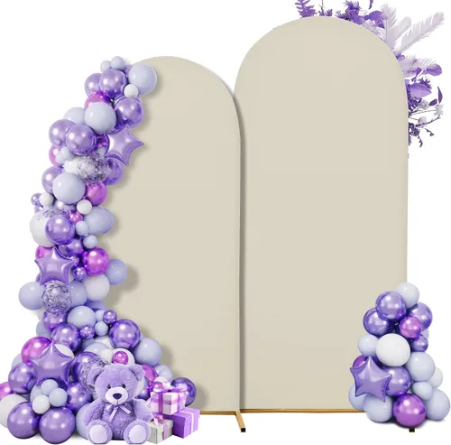 Miniatura 51 de Funda para arco de boda de 6 pies, tela elástica para arcos pequeños, cabinas de fotos y decoración de fiestas, para cumpleaños, duchas