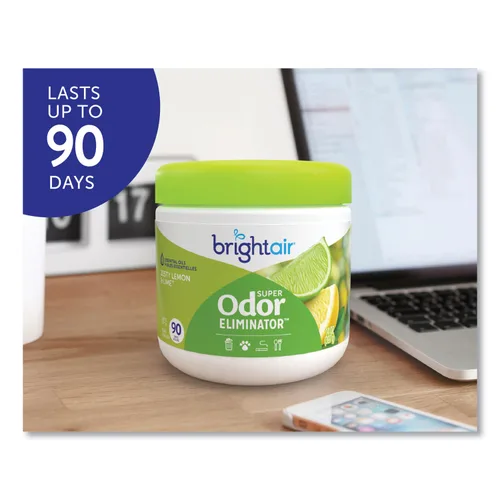 Miniatura 4 de BRIGHT Air 900248 Super Odor Eliminator, Zesty Lemon and Lime, 14 oz (caja de 6)