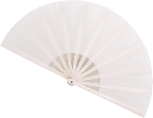 Miniatura 12 de Abanicos Plegables Grandes Rave Abanicos de Mano que Aplauden Abanicos que Hacen Ruido para Baile en Línea, Grandes Abanicos Plegables que Hacen Azul