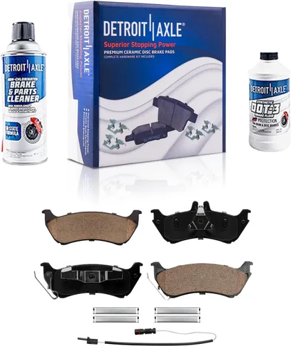 Miniatura 143 de Detroit Axle - Pastillas de Freno Delantero para Mercedes- Benz C230 C250 C300 SLK250, Pastillas de Freno Cerámica w/Reemplazo de Hardware