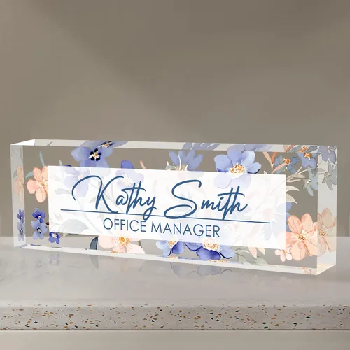 Miniatura 31 de Placa de nombre personalizada para escritorio, placa de nombre de escritorio personalizada, placa de nombre acrílica, accesorios de escritorio