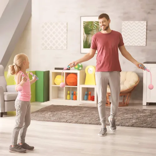 Miniatura 7 de Cuerda de Saltar, Cuerda de Saltar Sin Cuerda de Entrenamiento para Fitness, Cuerda de Saltar Inalámbrica con Peso Ajustable para Hombres y Mujeres