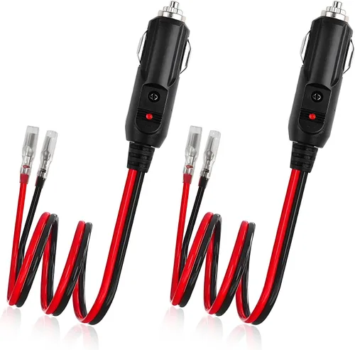 Miniatura 7 de Yourkar Enchufe macho para encendedor de cigarrillos con fusible, cable de enchufe de encendedor de cigarrillos de 12 V con cables, adaptador