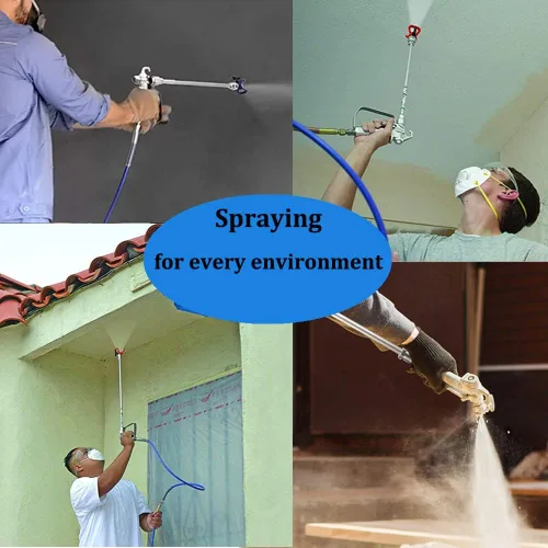 Miniatura 7 de Start sailingup - 2 postes de extensión para pistola de pintura sin aire + boquilla rociadora sin aire, repuesto G7/8-14 para pistolas de pintura