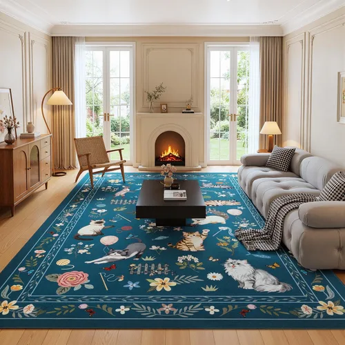 Miniatura 14 de Unirea Alfombra pequeña lavable beige de 2 x 3 para puerta de entrada interior, antideslizante, alfombra de entrada de animales suave para cocina