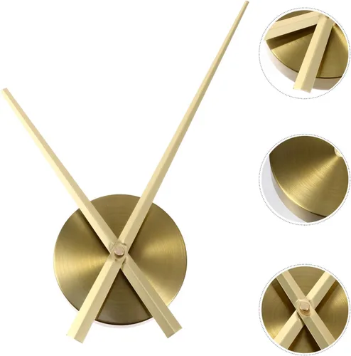 Miniatura 8 de DOITOOL DIY reloj de eje largo dorado grande de montaje en pared reloj movimiento silencioso reloj de cuarzo silencioso reloj de pared para oficina