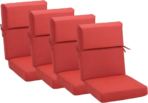 Miniatura 21 de BPS Cojín para silla mecedora de 20 x 20 pulgadas, resistente a la decoloración y al agua, cojines para sillas de patio con funda extraíble