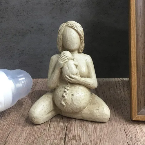 Miniatura 2 de Estatua del cuerpo de mujeres embarazadas, figura posparto de mujer, escultura de gran madre para decoración del hogar, estatua conmemorativa