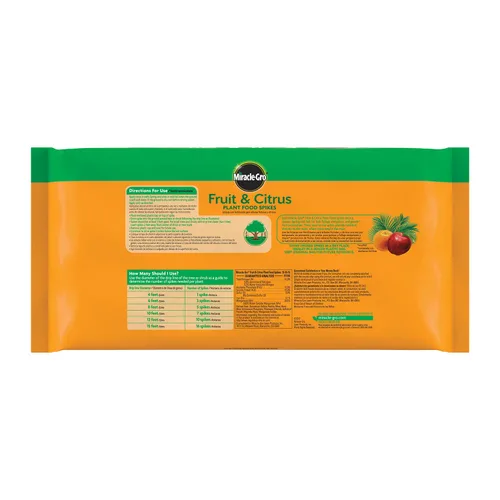Miniatura 6 de Miracle-GRO Picos de alimento para plantas de frutas y cítricos, 12 picos (paquete de 2)
