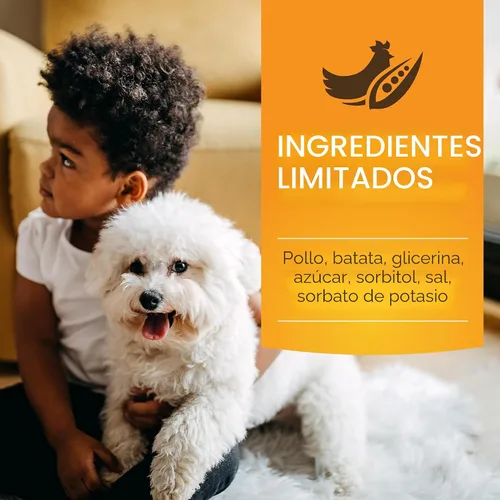 Miniatura 6 de Pur Luv - Golosinas para perros envueltas en batata dulce, sin piel cruda, hechas con pollo real, 16 Oz, saludables, fácilmente digeribles