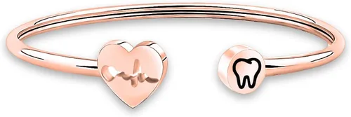 WUSUANED Collar de dentista con latido de corazón, pulsera para higienista dental, regalo de joyería para asistente dental higienista dental