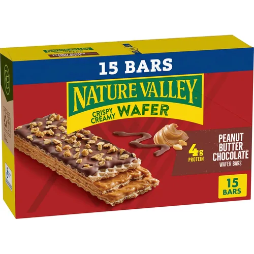Miniatura 13 de Nature Valley Barras de Waffle Cremosas y Crujientes, Arándano, Grano Entero, 5 Barras, 6.5 oz