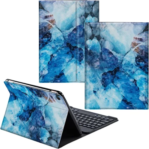 Miniatura 40 de Funda para Samsung Galaxy Tab S6 Lite 2022/2020 Teclado inalámbrico desmontable y cubierta de cuero PU Funda protectora para tableta para Samsung