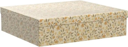 Miniatura 4 de Soul & Lane Cajas de almacenamiento decorativas de cartón con tapas, juego de 3 cajas de almacenamiento de fotos florales para decoración del hogar