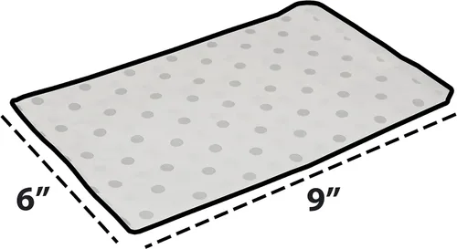 Miniatura 6 de CuteBox Bolsas de regalo blancas de papel plano con lunares plateados (6 x 9 pulgadas) para mercancía, manualidades, recuerdos de fiesta, venta al
