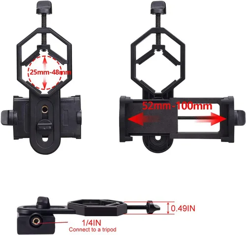 Miniatura 7 de SVBONY Adaptador universal para teléfono celular, montaje para telescopio, monocular, telescopio, telescopio, diámetro de 25 a 1.890 in