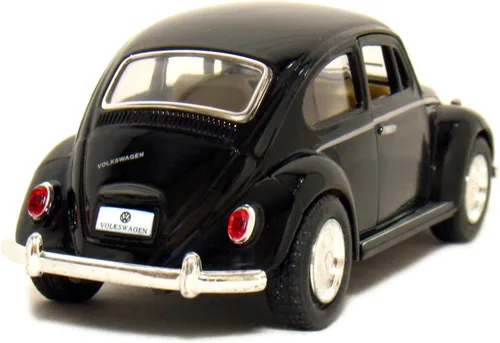 Miniatura 4 de KiNSMART - 1967 Volkswagen Classic Beetle 5 pulgadas Escala 1:32 Die Cast Metal Modelo Juguete (negro)